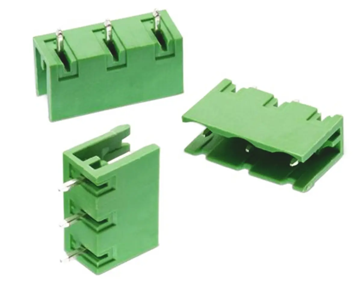Produktfoto 1 von Wurth Elektronik 3114 Steckbarer Klemmenblock Header 3-Kontakte 7.62mm-Raster Gerade
