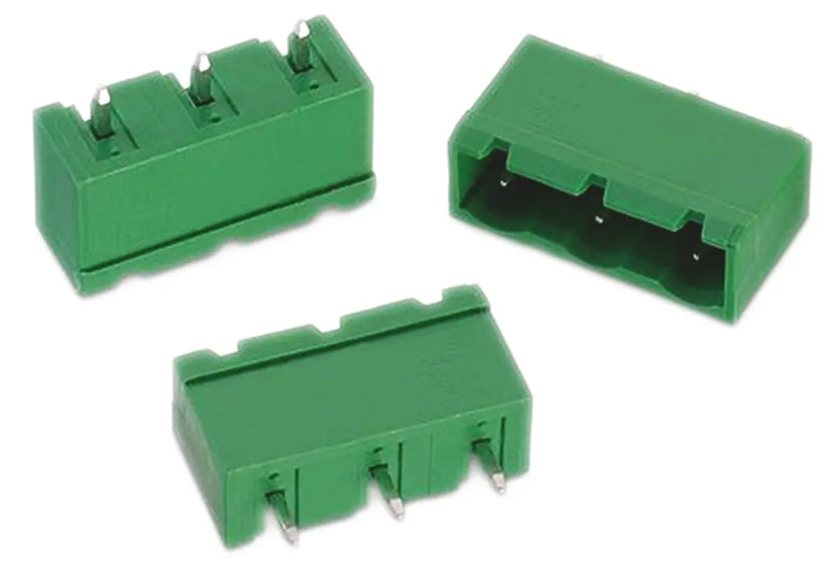 Produktfoto 1 von Wurth Elektronik 3114 Steckbarer Klemmenblock Header 2-Kontakte 7.62mm-Raster Gerade
