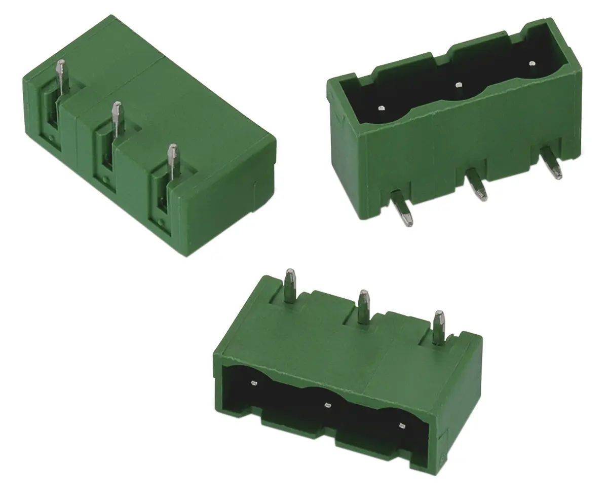 Produktfoto 1 von Wurth Elektronik 3134 Steckbarer Klemmenblock Header 2-Kontakte 7.62mm-Raster Gerade