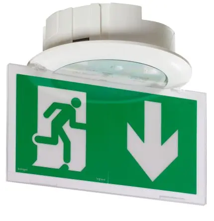 Produktfoto 1 von Legrand LED Notbeleuchtung Decke 0.6 W 45 lm, 187mm x 74.5 mm, IP40