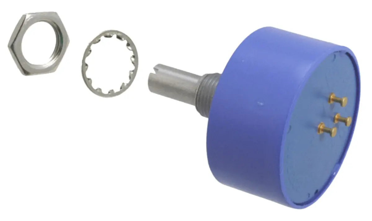 Produktfoto 1 von Bourns 6657 Buchse Drehen Potenziometer 1 kΩ 10 % / 1.5 W, Schaft-Ø 6.35 mm