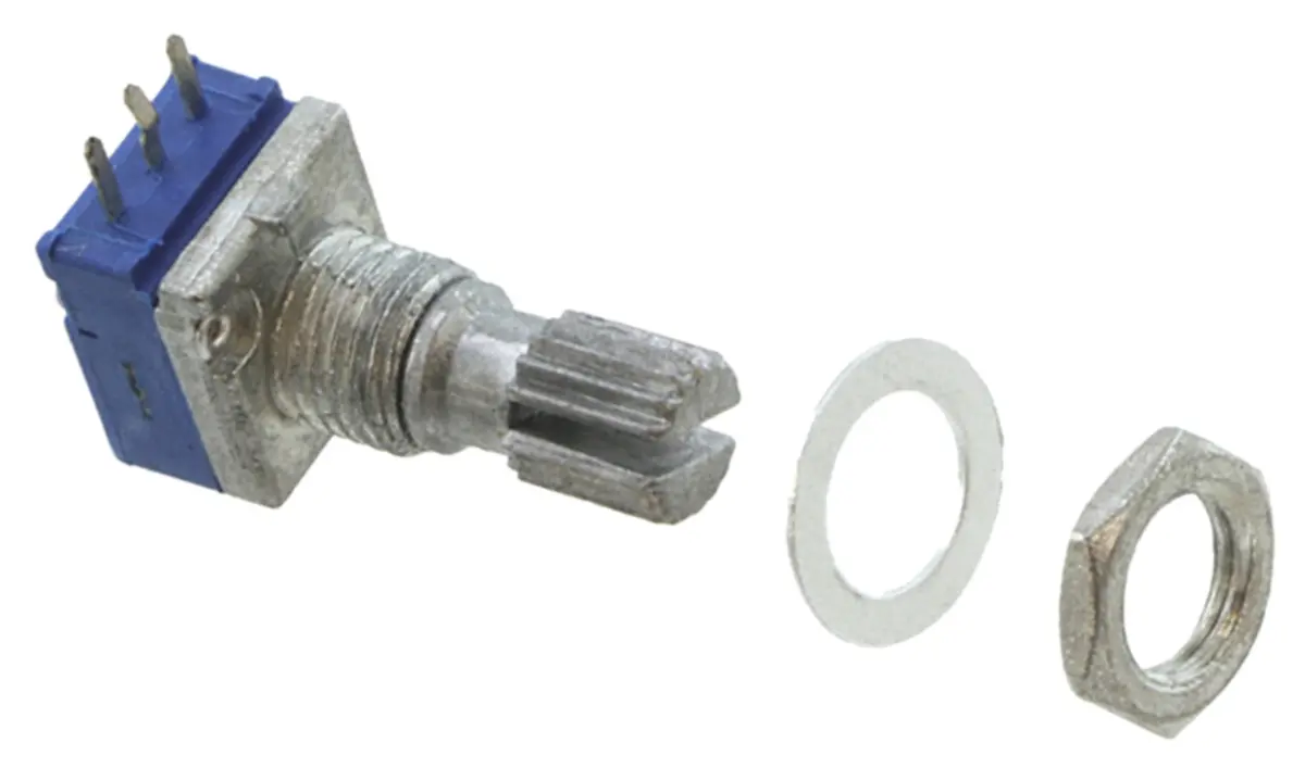 Bourns PTD90 THT, Tafelmontage  Dreh Potentiometer 10kΩ ±20% / 0.05W , Schaft-Ø 6 mm