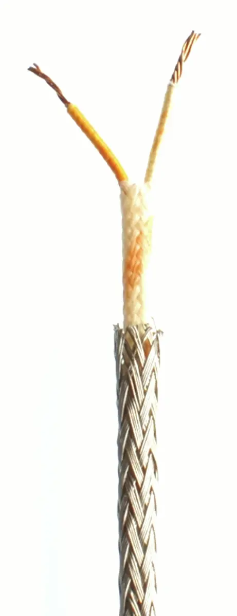 Produktfoto 1 von RS PRO Geschirmt 7 10 m Glasfaser-isoliert Thermoelement Kabel/Draht für Thermoelement Typ Typ N, 350 °C