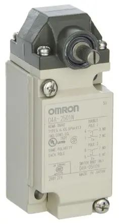 Produktfoto 1 von Omron D4A-N Endschalter, Rollenhebel 2-poliger Umschalter, IP67 600V 10A