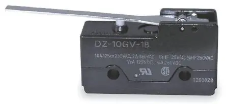 Produktfoto 1 von Omron DZ Endschalter, Hebel 2-poliger Umschalter, IP00 250V ac 10A