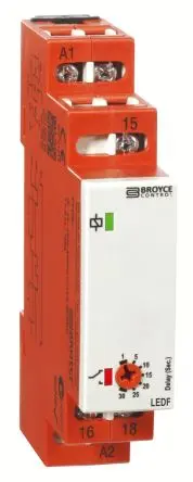 Broyce Control LEDF Zeitrelais, DIN-Hutschiene 24 V dc 110V ac, 24 V ac, 0.5 to 10 s, 1 Kont. 1, 1-poliger Umschalter