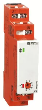 Broyce Control LEDF Zeitrelais, DIN-Hutschiene 24 V dc 110V ac, 24 V ac, 2 to 60 s, 1 Kont. 1, 1-poliger Umschalter