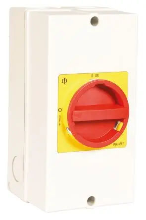 Produktfoto 1 von Kraus & Naimer KG Trennschalter 6-polig Oberfläche 32A 5.5 W Schwarz IP66, IP67 3-phasig