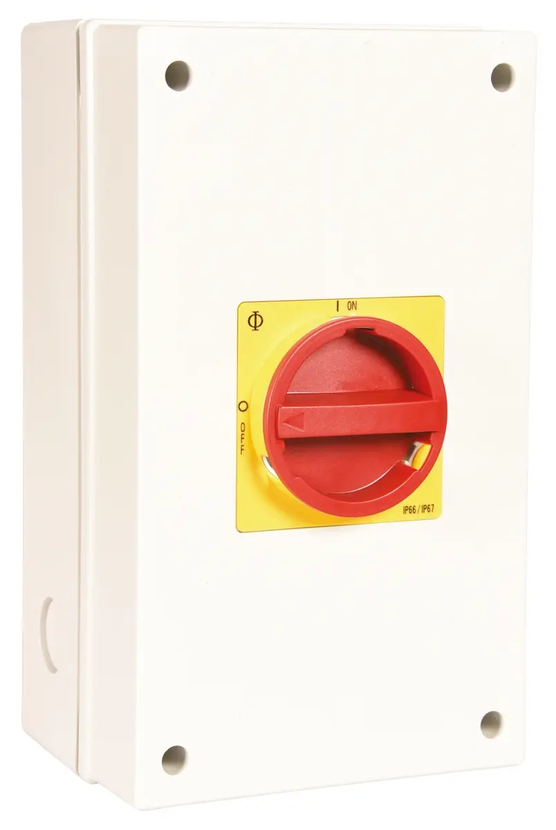 Produktfoto 1 von Kraus & Naimer Trennschalter 3-polig 100A Rot/Gelb IP66, IP67 30kW 690V 3-phasig Schließer
