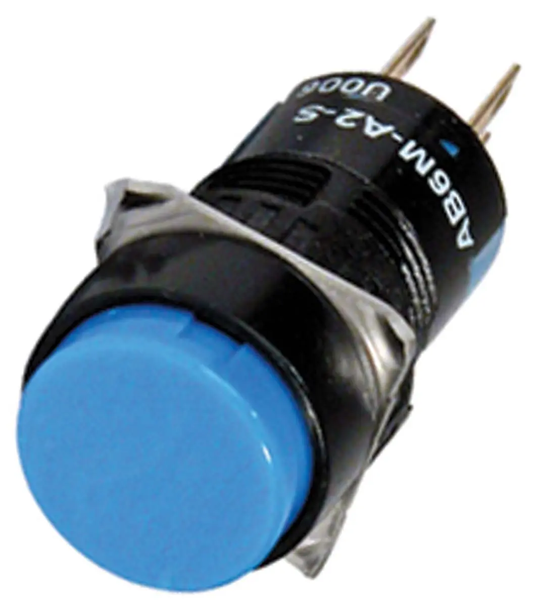Produktfoto 1 von Idec AB Druckschalter Tastend Panel Ø 16.2 mm, 1-poliger Umschalter / 1 A 250 V ac, IP65
