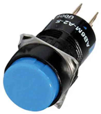 Produktfoto 1 von Idec AB Druckschalter Tastend Panel Ø 16.2 mm, 1-poliger Umschalter / 1A 250 V ac, IP65