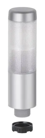 Produktfoto 1 von Werma Kompakt 37 LED Signalturm Summer 2-stufig Linse Grün, Klar 24V ac/dc Dauer Bohrung, Basis, Halterung 140.5 mm