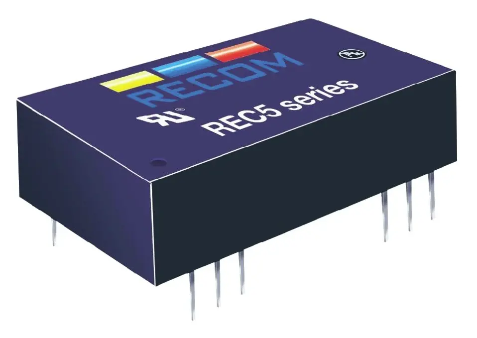Recom REC5 DC/DC-Wandler 5W 24 V dc IN, ±15V dc OUT / ±170mA Durchsteckmontage 4kV dc isoliert