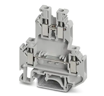Produktfoto 1 von Phoenix Contact UKK 5 Doppelstock Reihenklemmen 2 Grau, 4mm², 500V Schraubbefestigung