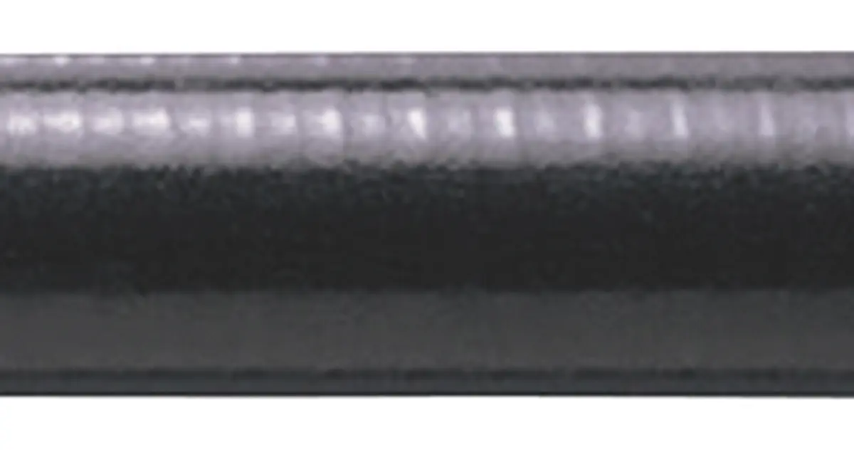 Produktfoto 1 von Adaptaflex SPL Leerrohr verzinkter Stahl, Ø 20mm nom., Flexibel, flüssigkeitsdicht, Schwarz A ø 21.1mm I ø 15.9mm x 50m