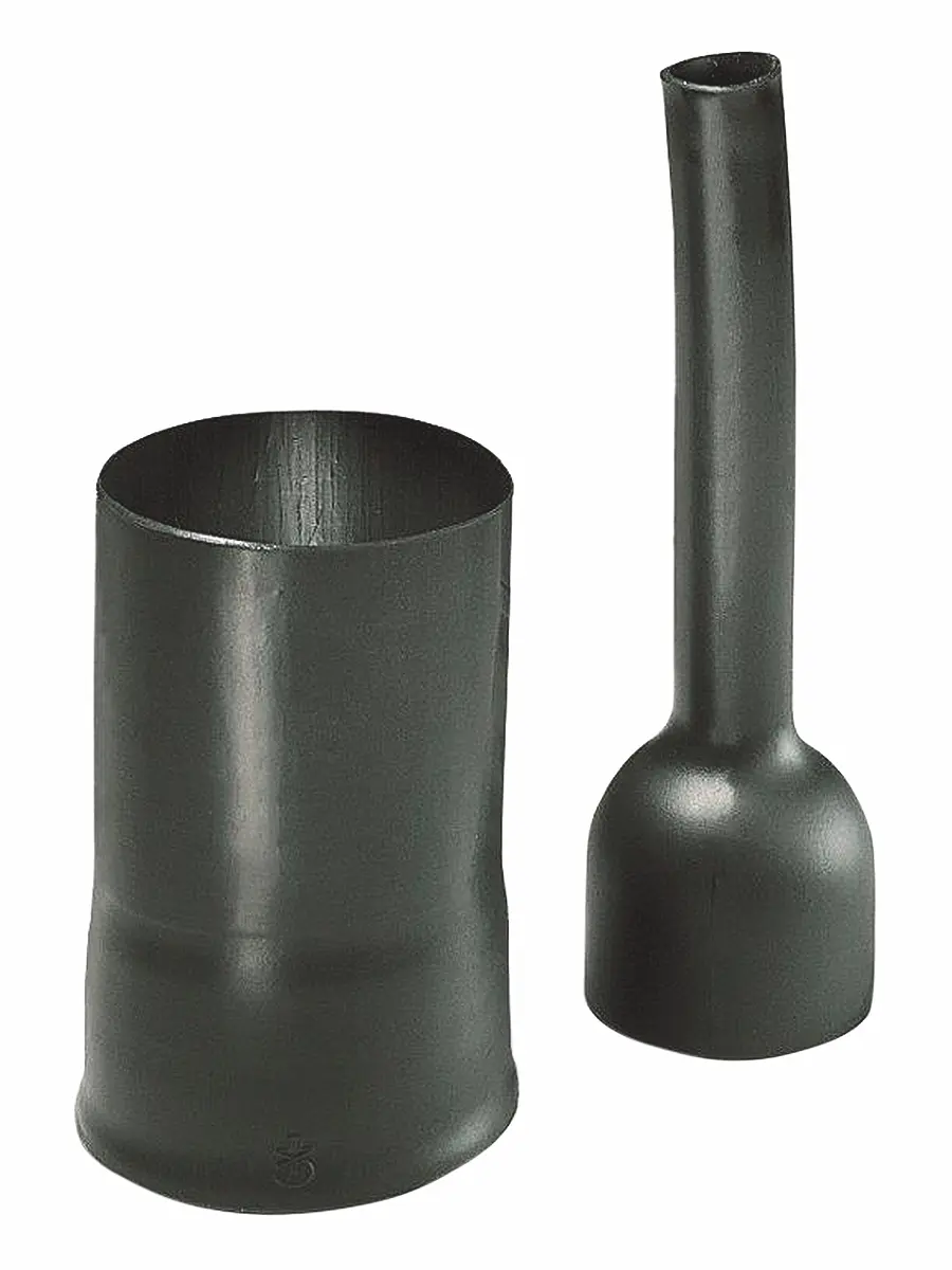 Produktfoto 1 von HellermannTyton 100 Wärmeschrumpfschlauch, Kabelmuffe, Polyolefin Haftrücken, Schwarz 22.3 mm, 1-Wege 135 °C