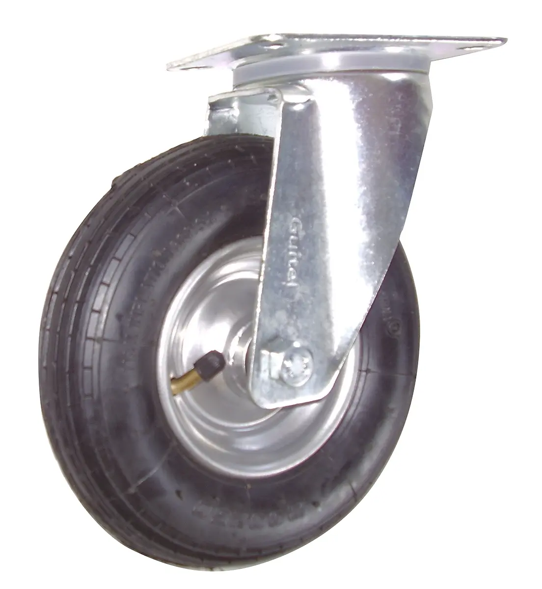 Produktfoto 1 von Guitel Hervieu Drehlager Lenkrolle, Rad ø 200mm, 75kg, Ges H. 236mm, Rad B. 50mm, 135 x 110mm, Platte, Pneumatisch