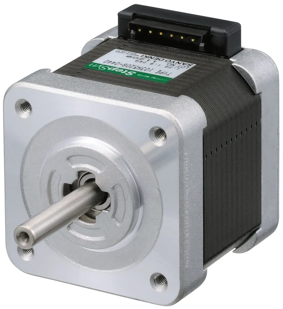 Produktfoto 1 von Sanyo Denki 103H5  Hybrid 1.8° Schrittmotor 24 V / 1 A 0.51Nm 6-adrig, 42 x 42mm Wellen-Ø 5mm