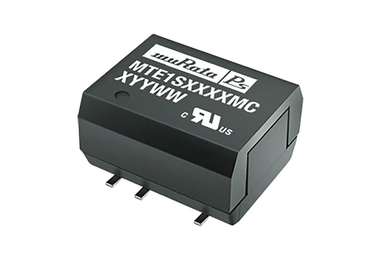 Produktfoto 1 von Murata Power Solutions MTE1 DC/DC Konverter, 15V dc OUT 67 mA 12V dc 1 kV dc 85 °C 85 °C