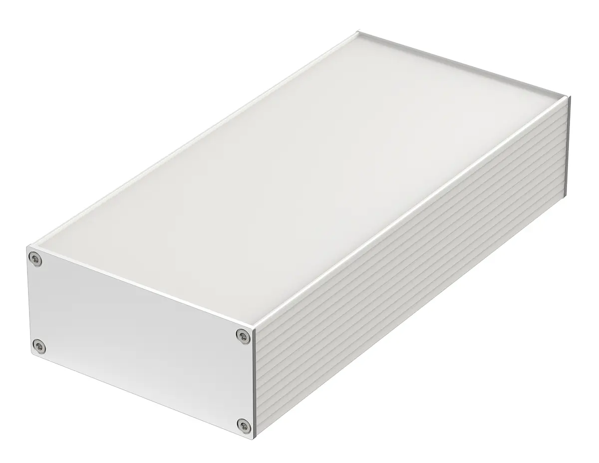 Produktfoto 1 von Bopla Filotec (Set); Gehäuse; Aluminium; Silber IP40 Breite 105 mm Höhe 48 mm Länge 220 mm