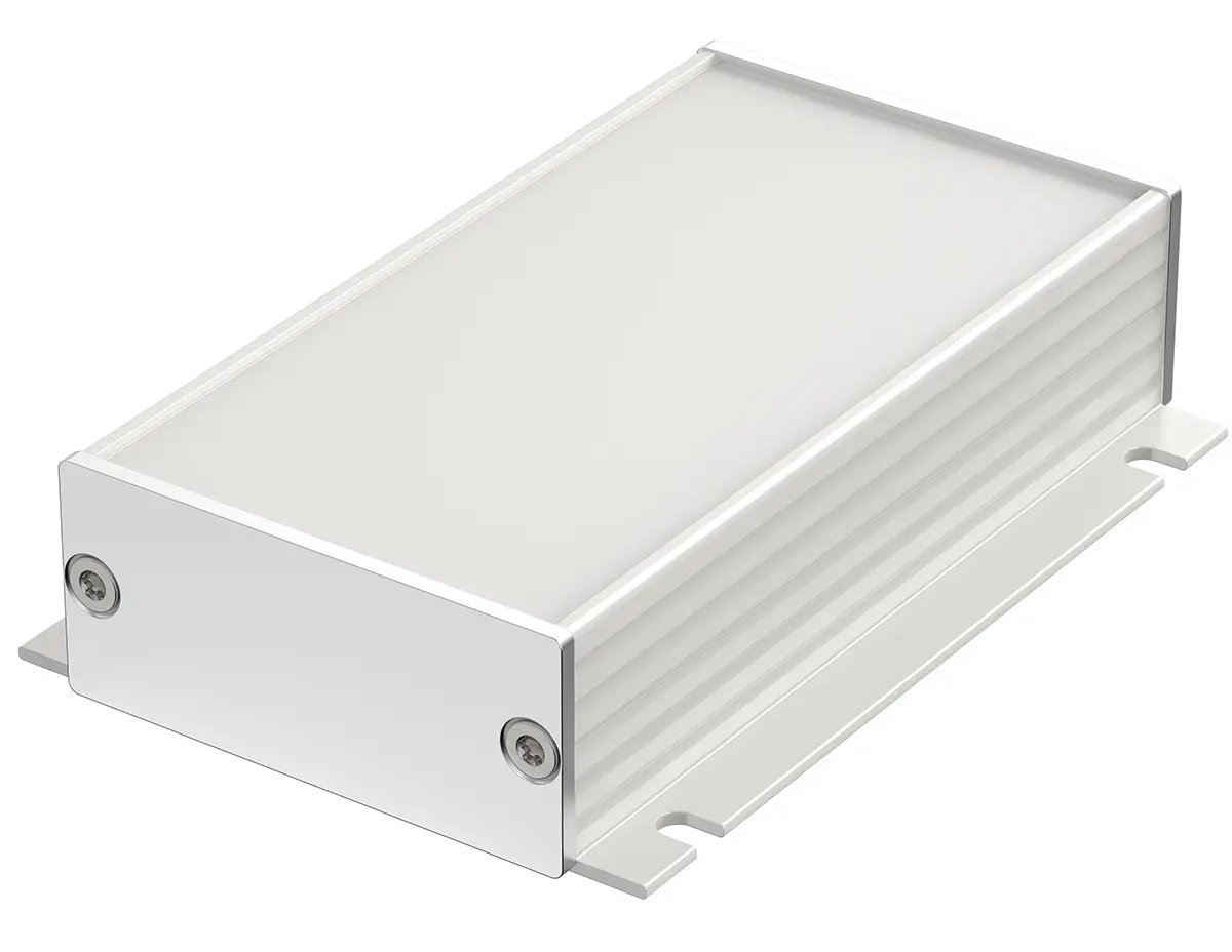 Produktfoto 1 von Bopla Filotec (Set); Gehäuse; Aluminium; Silber Geflanscht IP40 Breite 55.3 mm Höhe 24.4 mm Länge 100 mm