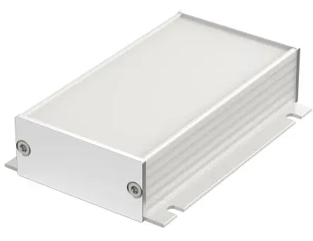 Produktfoto 1 von Bopla Filotec (Set); Gehäuse; Aluminium; Silber Geflanscht IP40 Breite 55.3 mm Höhe 24.4 mm Länge 100 mm