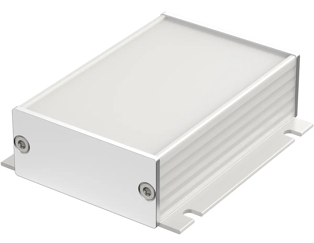 Produktfoto 1 von Bopla Filotec (Set); Gehäuse; Aluminium; Silber Geflanscht IP40 Breite 55.3 mm Höhe 24.4 mm Länge 80 mm