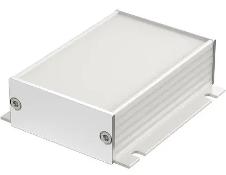 Produktfoto 1 von Bopla Filotec (Set); Gehäuse; Aluminium; Silber Geflanscht IP40 Breite 55.3 mm Höhe 24.4 mm Länge 80 mm