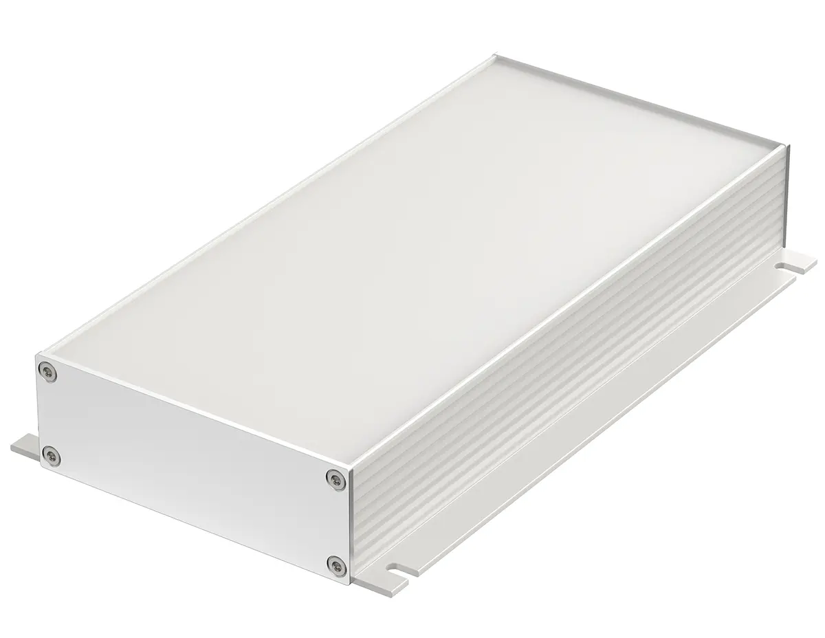 Produktfoto 1 von Bopla Filotec (Set); Gehäuse; Aluminium; Silber Geflanscht IP40 Breite 105 mm Höhe 36 mm Länge 220 mm