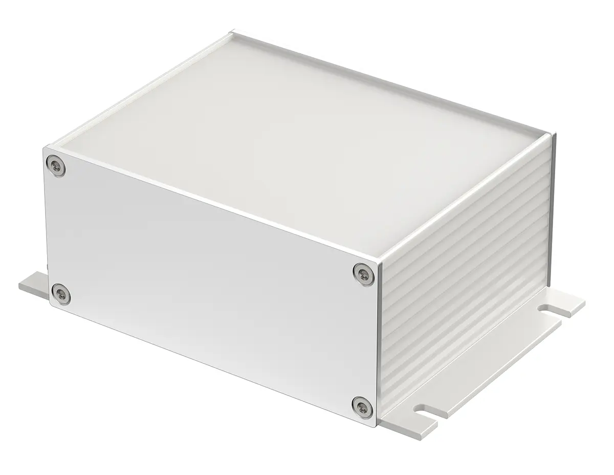 Produktfoto 1 von Bopla Filotec (Set); Gehäuse; Aluminium; Silber Geflanscht IP40 Breite 105 mm Höhe 48 mm Länge 80 mm