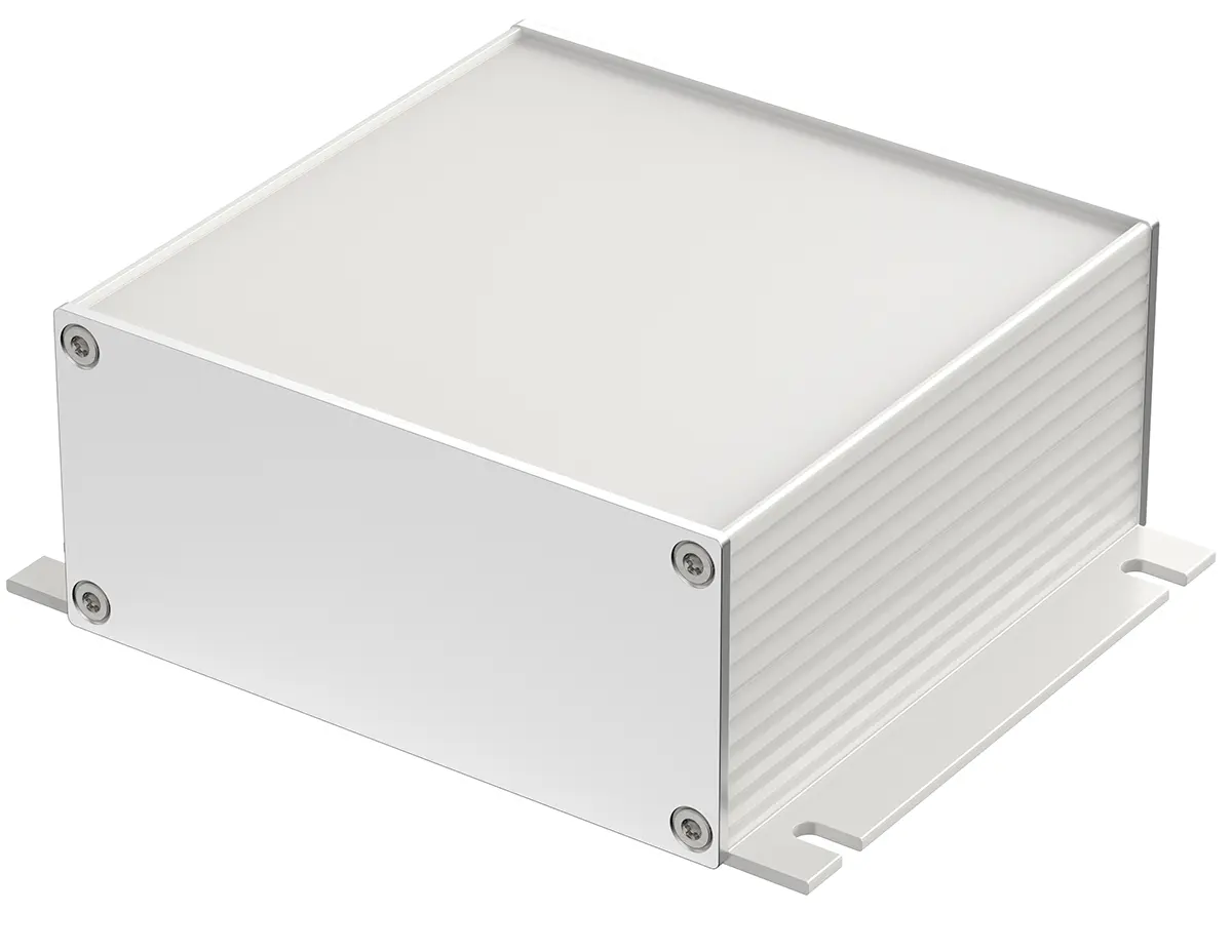 Produktfoto 1 von Bopla Filotec (Set); Gehäuse; Aluminium; Silber Geflanscht IP40 Breite 105 mm Höhe 48 mm Länge 100 mm