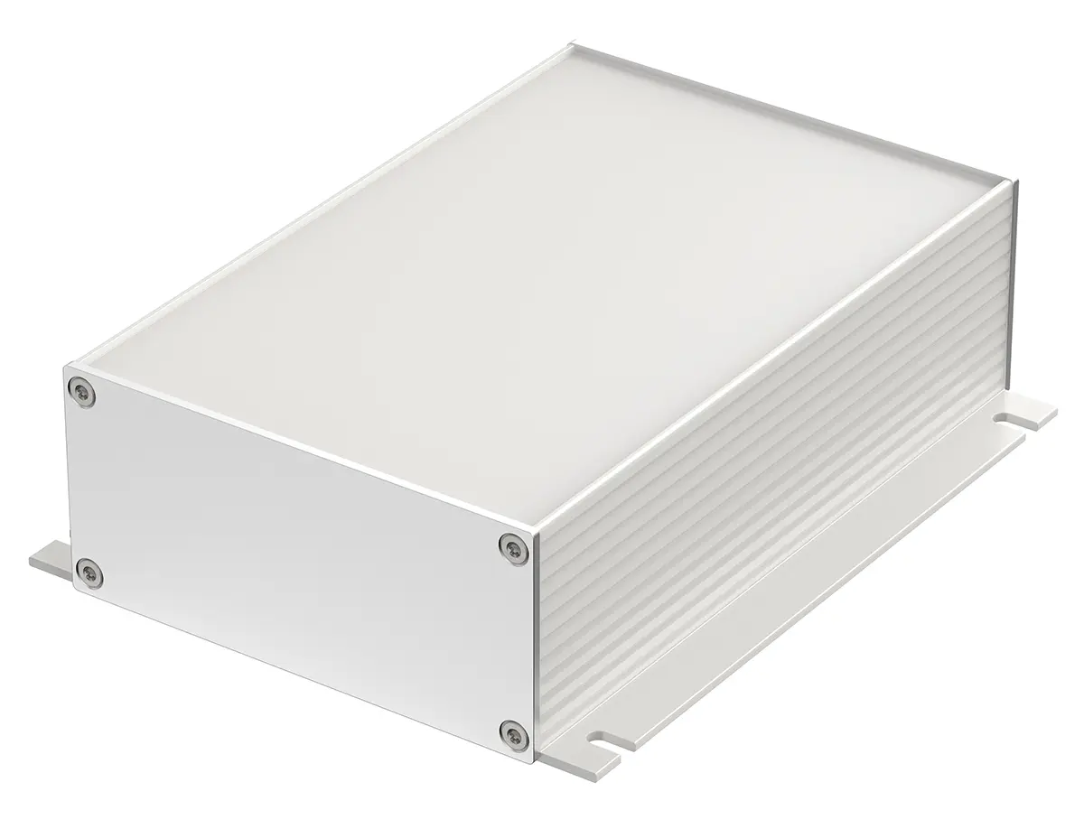 Produktfoto 1 von Bopla Filotec (Set); Gehäuse; Aluminium; Silber Geflanscht IP40 Breite 105 mm Höhe 48 mm Länge 160 mm