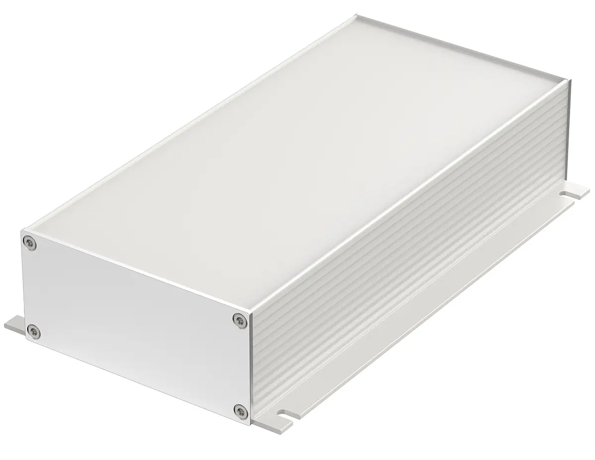 Produktfoto 1 von Bopla Filotec (Set); Gehäuse; Aluminium; Silber Geflanscht IP40 Breite 105 mm Höhe 48 mm Länge 220 mm