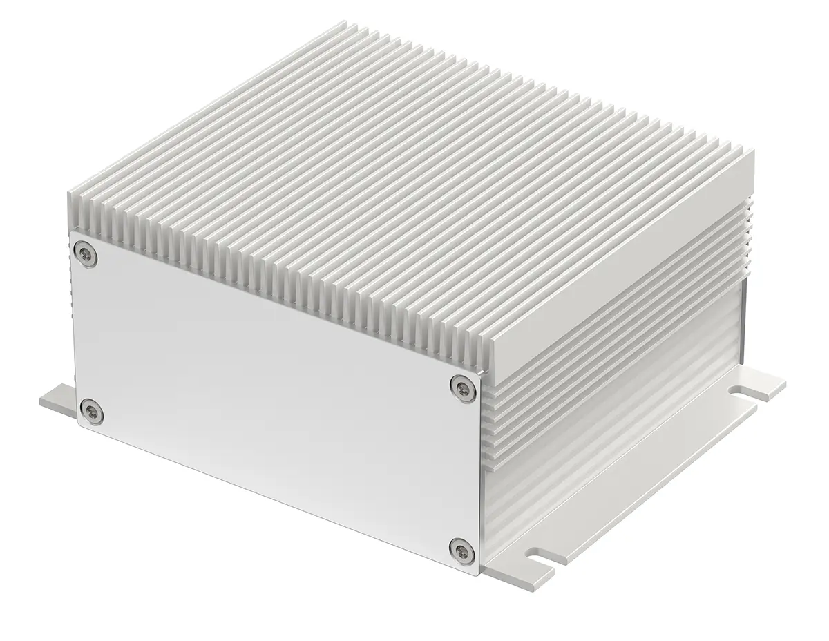 Produktfoto 1 von Bopla Filotec (Set); Gehäuse; Aluminium; Silber Geflanscht IP40 Breite 105 mm Höhe 48 mm Länge 100 mm