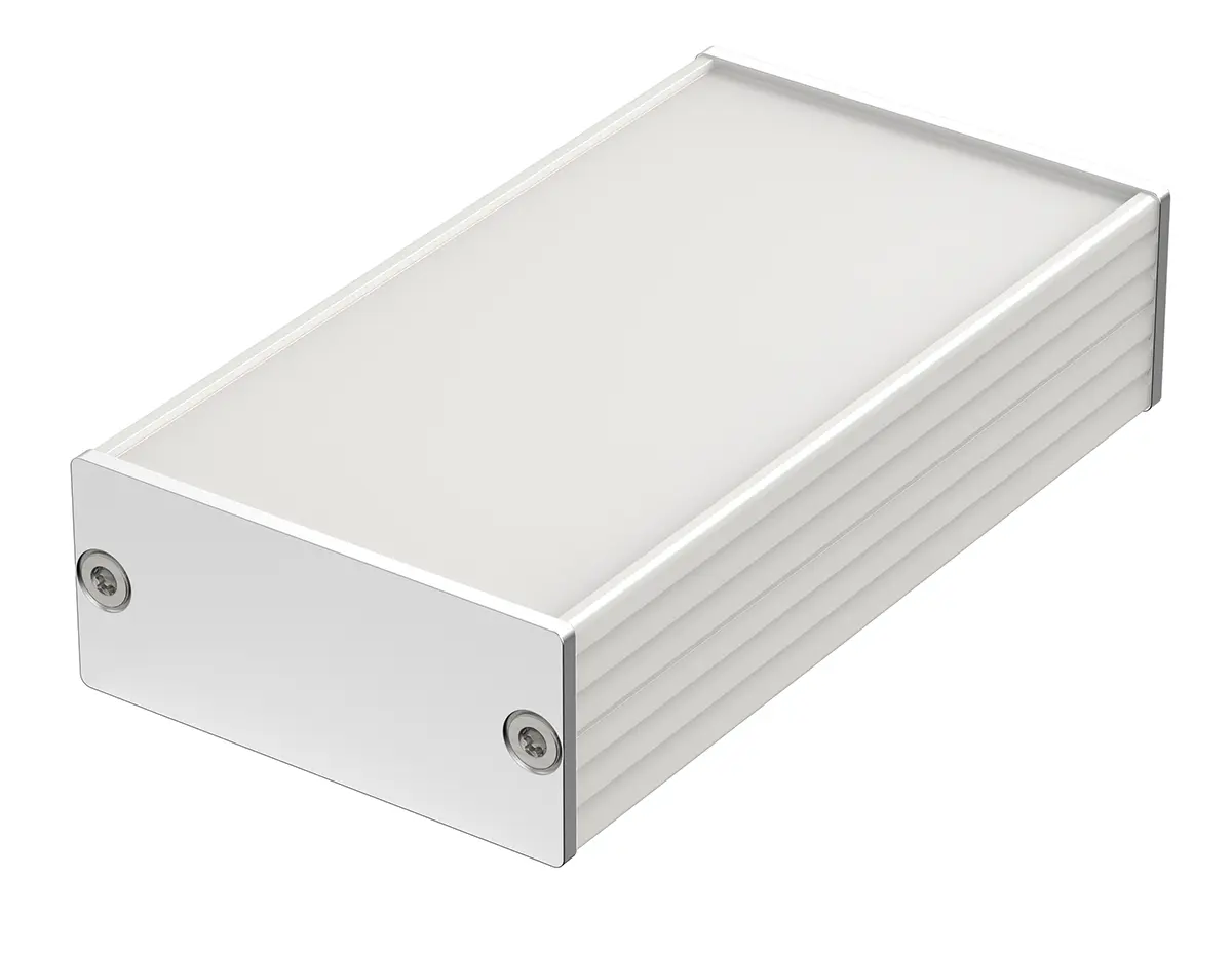 Produktfoto 1 von Bopla Filotec (Set); Gehäuse; Aluminium; Silber IP40 Breite 55.3 mm Höhe 24.4 mm Länge 100 mm