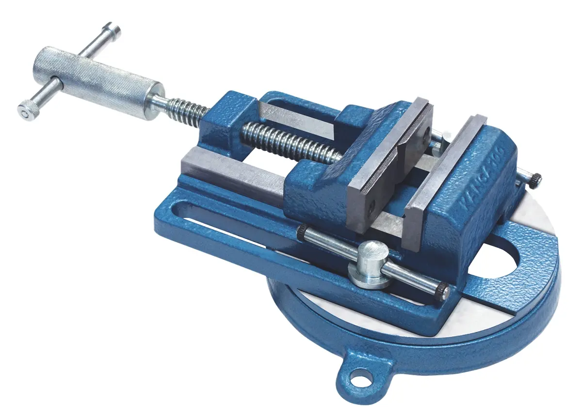 Produktfoto 1 von RS PRO Bohrmaschinen-Schraubstock 32 mm, Spannnweite 100 mm x Breite 100 mm, 7.8 kg