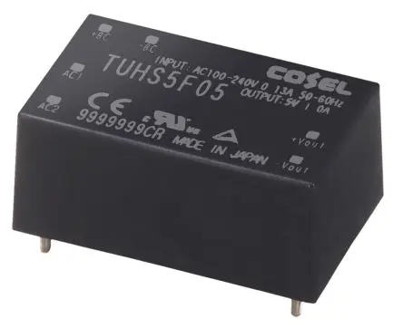 Produktfoto 1 von Cosel TUHS Schaltnetzteil 1 5V dc 5 W, Fahrgestell 264V ac