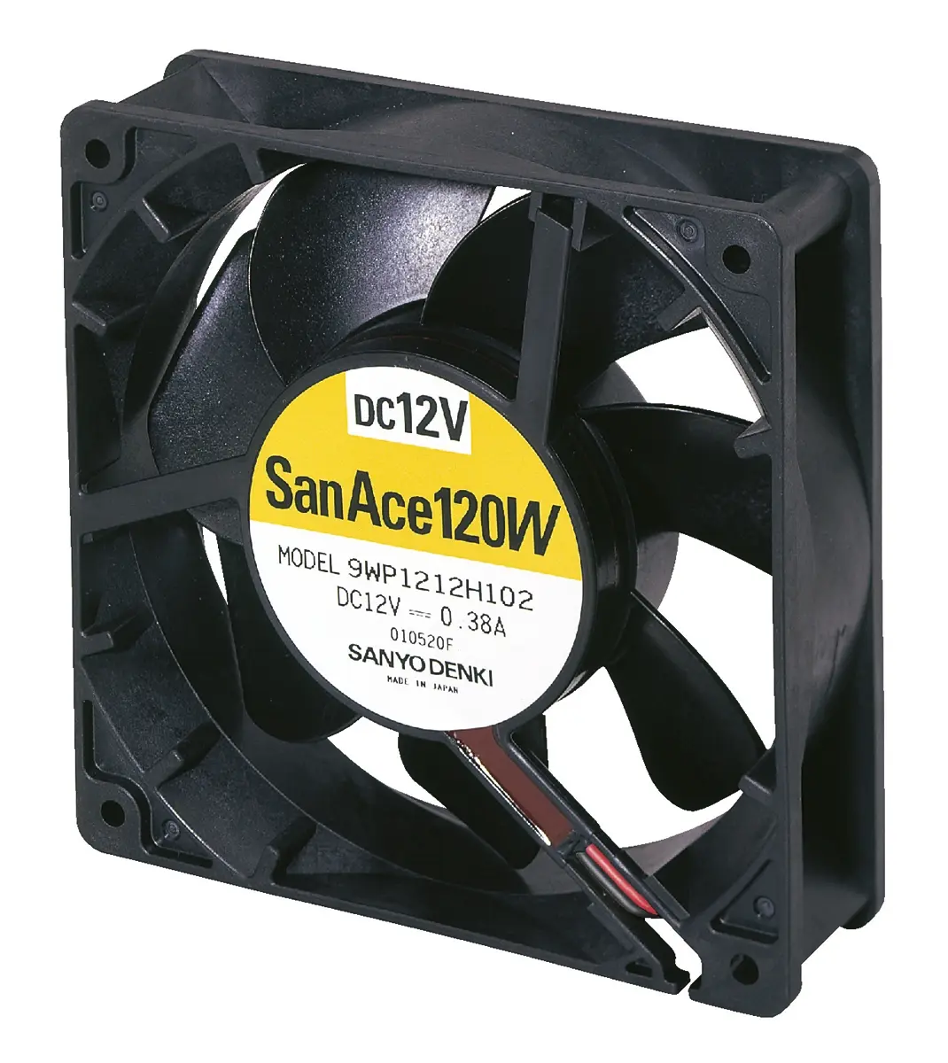 Produktfoto 1 von Sanyo Denki San Ace 9WP DC-Axiallüfter, Kugellager, 24 V dc / 5.28W, 119 x 119 x 38mm, 2600U/min, 168.3m³/h
