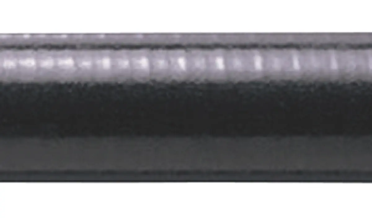Produktfoto 1 von Adaptaflex SPLHC Leerrohr verzinkter Stahl, Ø 20mm nom., Flexibel, flüssigkeitsdicht, Schwarz A ø 21.1mm I ø 15.9mm x
