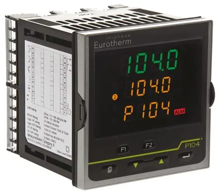 Produktfoto 1 von Eurotherm Piccolo P104 PID Temperaturregler Panel 2, 2 x Relais Ausgang/ 4 bis 20 mA, Benutzerdefiniert, Thermoelement,