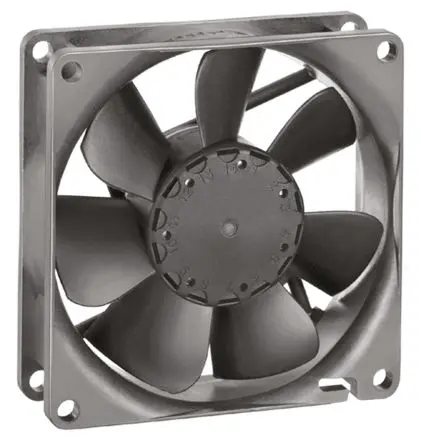 Produktfoto 1 von ebm-papst 8400 N Axiallüfter, Kugel, 12V dc / 1.7 W, 3100 U/min, 69 m³/h IP68 80 mm 25.4mm 25.4 mm