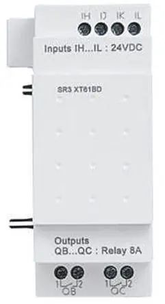 Produktfoto 1 von Schneider Electric Zelio Logic 2 Wechselrichter-Zubehör E/A-Erweiterungsmodul, für Zelio SR3