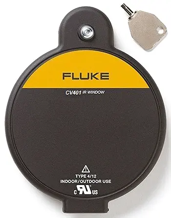 Produktfoto 1 von Fluke CV Sichtfenster 147 mm x 23 mm x 189 mm, Aluminium-Zink Legierung, IP40, Schwarz
