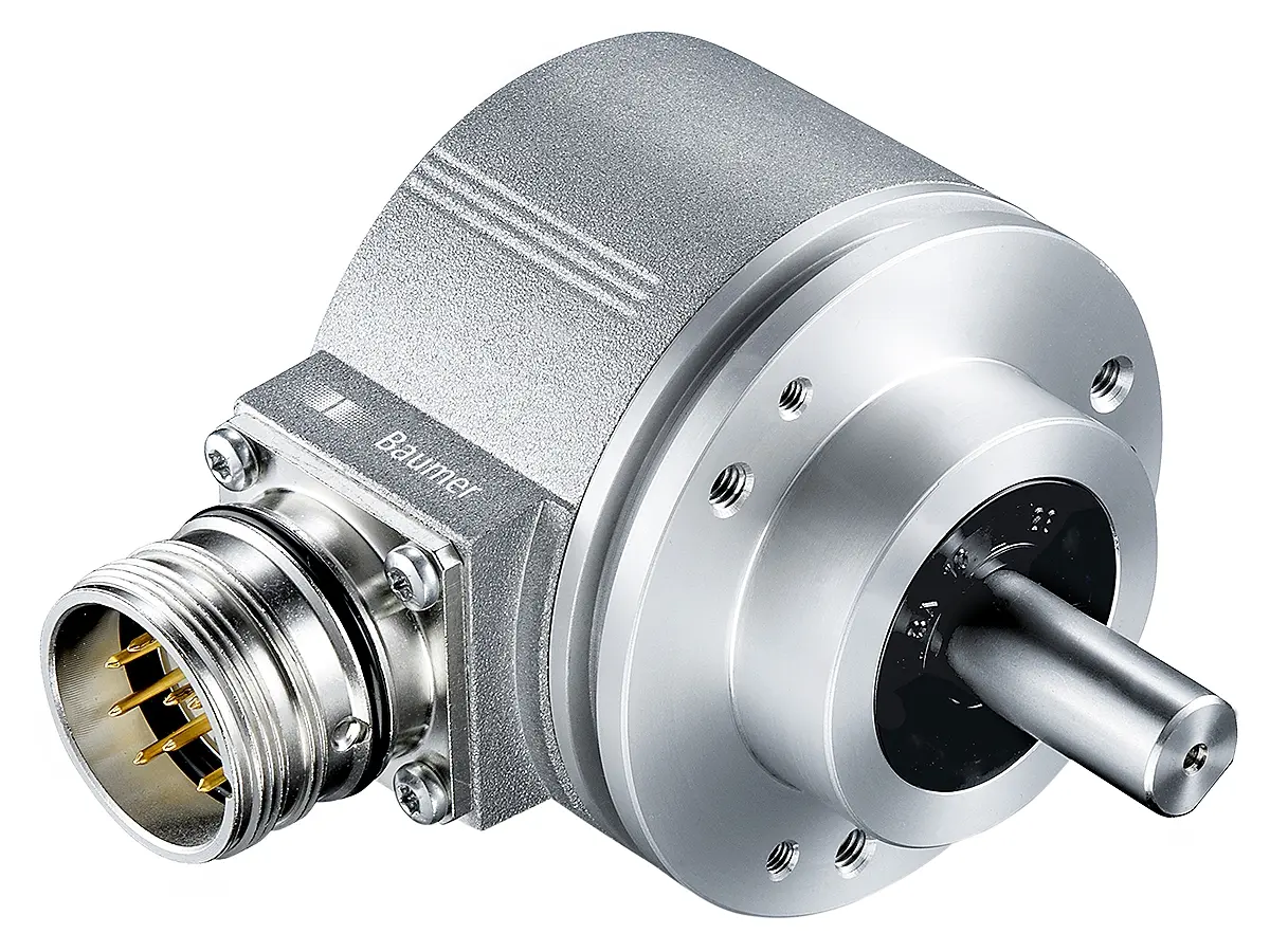 Produktfoto 1 von Baumer EIL580 Inkremental Drehgeber Optisch 1024/U, 12000U/min, 8 → 30 V dc, HTL/Push-Pull Vollwelle mit Ø 10mm