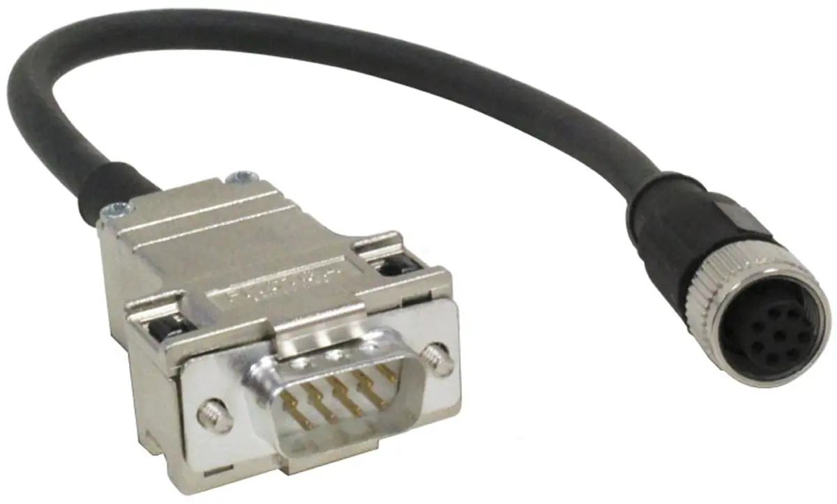 Produktfoto 1 von Baumer ESG, 8-polig Sensor-Betätigungselementkabel, M12 Buchse 9 / D-SUB Stecker, Länge 200 mm