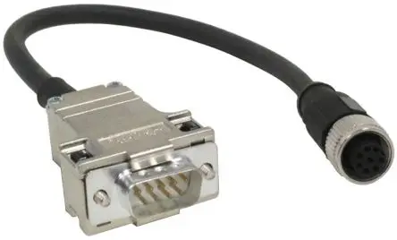 Produktfoto 1 von Baumer ESG, 8-polig Sensor-Betätigungselementkabel, M12 Buchse 9 / D-SUB Stecker, Länge 200 mm