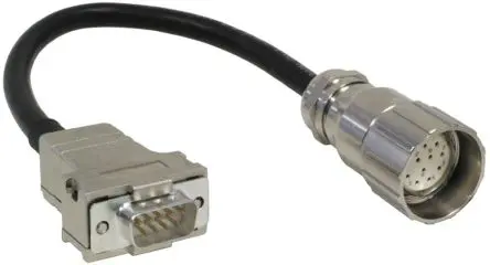 Produktfoto 1 von Baumer ESG, 12-polig Sensor-Betätigungselementkabel, M23 Buchse 9 / D-SUB Stecker, Länge 200 mm