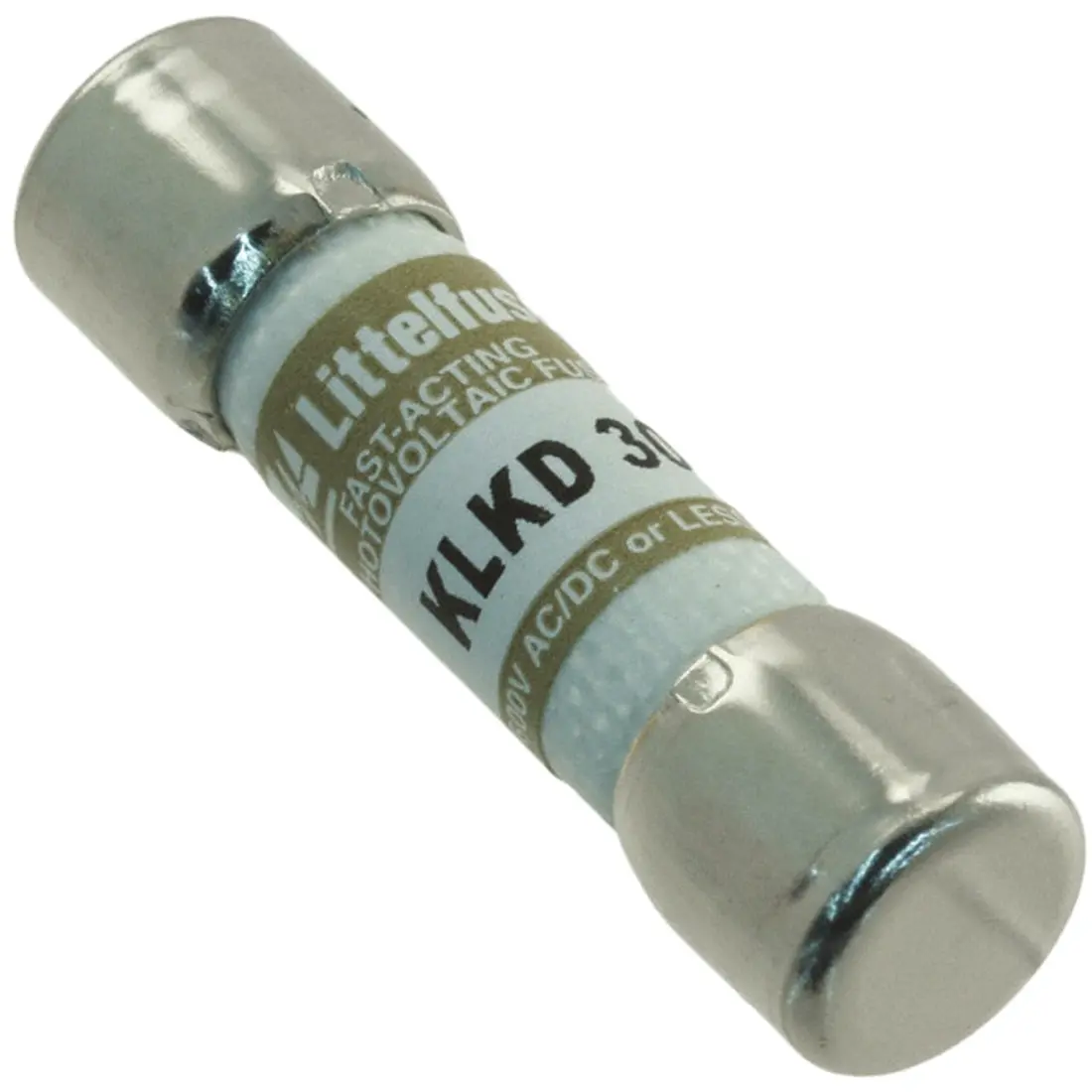 Produktfoto 1 von Littelfuse KLKD Patronensicherung F / 30 A 10 x 38 mm 600 V ac/dc Melamin