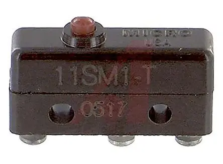Produktfoto 1 von Honeywell Mikroschalter Stiftstößel-Betätiger Lot, 1-poliger Umschalter, 250 V ac, 5A 1.39N -54 °C - 121 °C