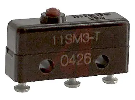 Produktfoto 1 von Honeywell Mikroschalter Stift Stößel-Betätiger Lötanschluss, 5 A @ 250 V ac, 1-poliger Wechsler 0,83 → 1,39 N